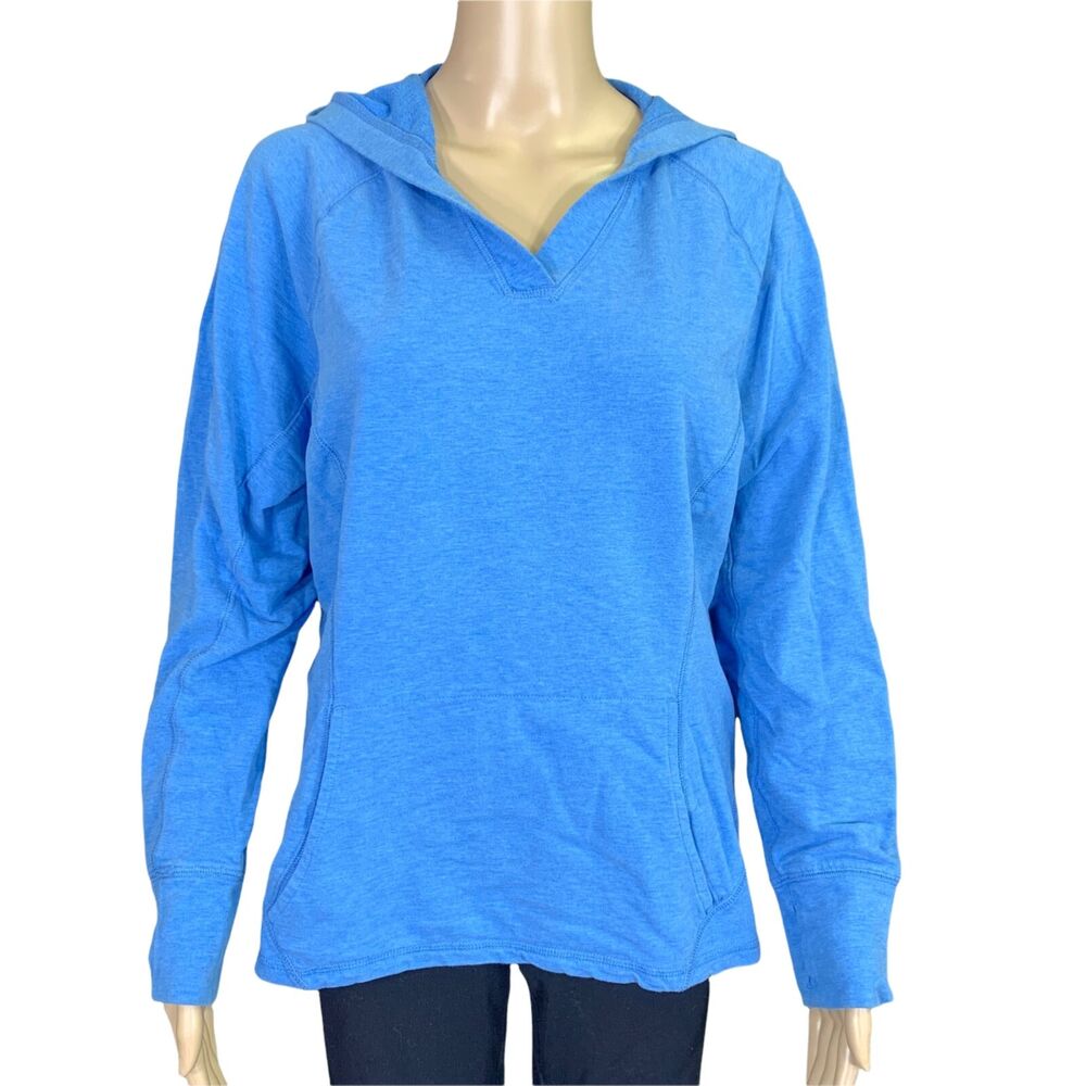 Guide Series Womens Hooded Sweatshirt Hoodie Pullover Long Sleeve Blue Large